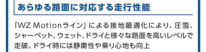 ブリヂストン ブリザック ダブルゼットワン特徴3