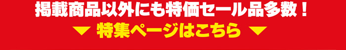 掲載以外にも特価セール品多数