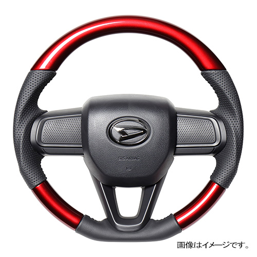 レアル ステアリング オリジナルシリーズ Dシェイプ 品番：DIB-RDW-BK 適合：DAIHATSU アトレー (S700V/S710V) R3(2021).12～、DAIHATSU タフト (LA900S/LA910S) R2(2020).6～、DAIHATSU タント (LA650S/LA660S) ※タントカスタム含む、DAIHATSU タント ファンクロス ( エアバッグやパドルシフト、スイッチ、カバー類は純正品を再使用してください。ステアリングヒーターには対応しておりません。 REAL