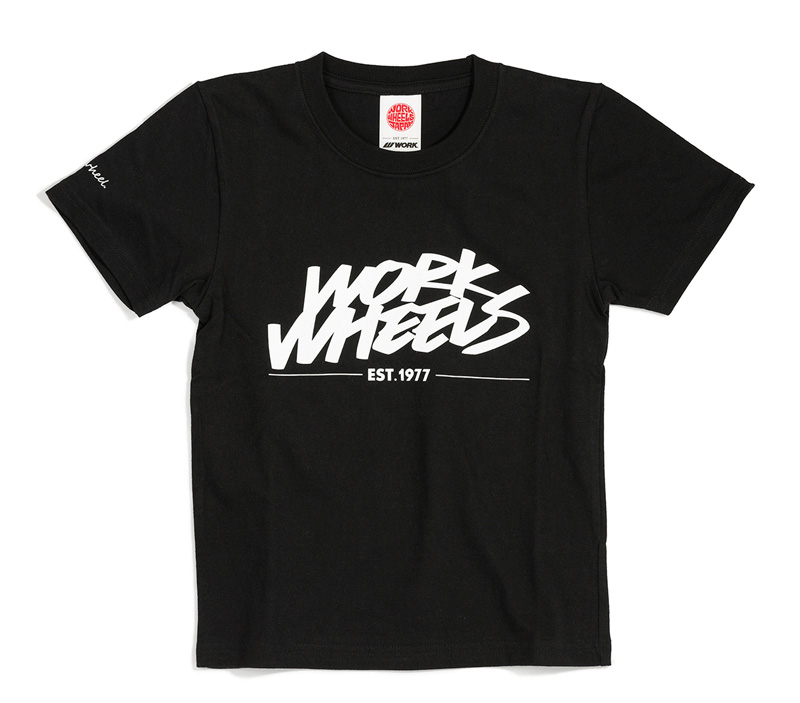 【通販限定/店舗受け取り不可】Tシャツ for KIDS WORK WHEELS サイズ：110 WORKホイールと同時購入で送料無料!! サイズ：110 WORK