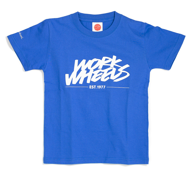 【通販限定/店舗受け取り不可】Tシャツ for KIDS WORK WHEELS サイズ：110 WORKホイールと同時購入で送料無料!! サイズ：110 WORK