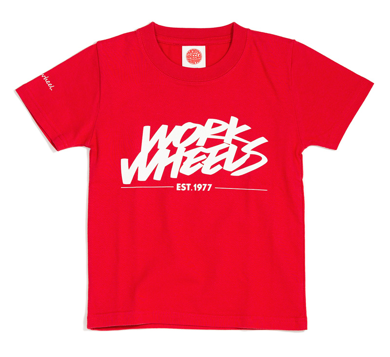 【通販限定/店舗受け取り不可】Tシャツ for KIDS WORK WHEELS サイズ：110 WORKホイールと同時購入で送料無料!! サイズ：110 WORK