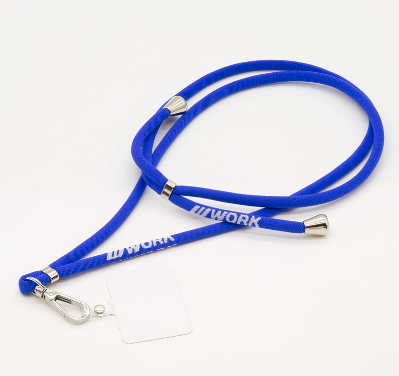 【通販限定/店舗受け取り不可】WORK スマホショルダーストラップ WORKホイールと同時購入で送料無料!! 全長120cm WORK