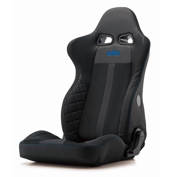 edirb 054V -EUROSTERII CRUZ- ブルーステッチ リクライニングシート デザインを一新したスタイルコンフォートリクライニングシート 新素材ヴィーガンレザー【ビガプリモ】の採用 BRIDE