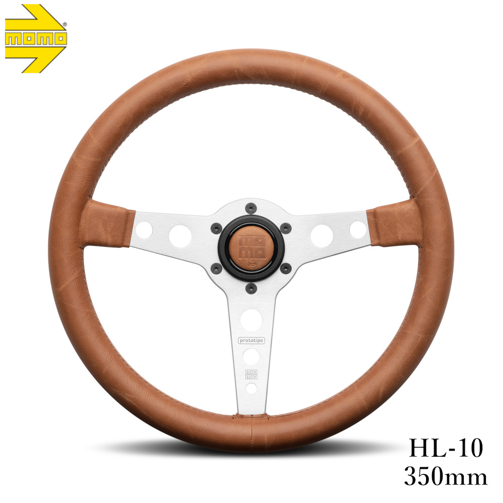 【正規品輸入品】 PROTOTOPO HERITAGE HL-10 プロトタイプヘリテージ 35Φ 型番：HL-10 ホーンボタンHB-25が付属します。ボス（ハブ）・アースリング・配線・取付ビス・レンチは付属しません。ボス（ハブ）側の付属品をご利用下さい。 MOMO