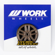 【通販限定/店舗受け取り不可】WORK ピンバッジ WORKホイールと同時購入で送料無料!! サイズ 35mm WORK 