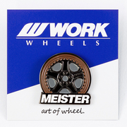 【通販限定/店舗受け取り不可】WORK ピンバッジ WORKホイールと同時購入で送料無料!! サイズ 35mm WORK 