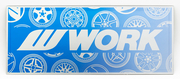 【通販限定/店舗受け取り不可】カラフルステッカー WORKホイールと同時購入で送料無料!! サイズ：W183xH70mm WORK 