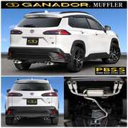 ガナドール マフラー Vertex 4WD/SUV【取付店のみ送料無料(車関係以外の法人・個人宅・沖縄・離島除く)】 2025.8～（R7.8～） 6AA-MXGH15（E-Four） ハイブリッド　GR SPORT　リヤスカート φ85 サークル（左右4本出し） テール材質/ステンレス（ポリッシュ仕上げ） 本体材質/ステンレス GANADOR 