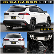 ガナドール マフラー Vertex 4WD/SUV【取付店のみ送料無料(車関係以外の法人・個人宅・沖縄・離島除く)】 2025.8～（R7.8～） 6AA-MXGH15（E-Four） ハイブリッド　GR SPORT　標準パンパー φ85 サークル（左右4本出し） テール材質/ステンレス（ポリッシュ仕上げ） 本体材質/ステンレス GANADOR 