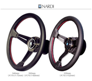 ナルディ ステアリング SPORTS タイプラリー ブラックパンチングレザー/ブラックスポーク（33φ）   NARDI 