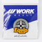 【通販限定/店舗受け取り不可】WORK ピンバッジ WORKホイールと同時購入で送料無料!! サイズ 35mm WORK