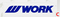【通販限定/店舗受け取り不可】WORK 手ぬぐいステッカーアソート WORKホイールと同時購入で送料無料!! A 183mmx70mm WORK