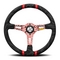 【正規品輸入品】 ULTRA RED ウルトラ レッド 35Φ U-02 ホーンボタンHB-18が付属します。ボス（ハブ）・アースリング・配線・取付ビス・レンチは付属しません。ボス（ハブ）側の付属品をご利用下さい。 MOMO