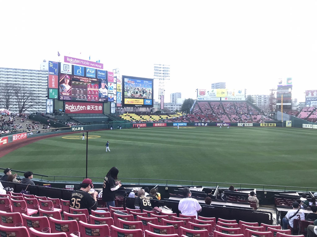 楽天モバイルパーク宮城 楽天×西武戦 協賛 タイヤはフジ!デー